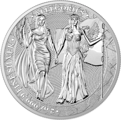 Germania Mint Germania Mint 2019 10 марок Аллегории: Германия и Колумбия фото из магазина евромонета.рф
