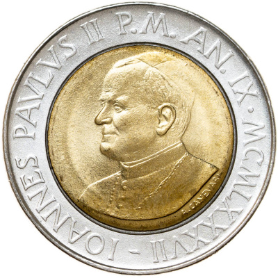 Ватикан 500 лир 1987   фото из магазина евромонета.рф 1