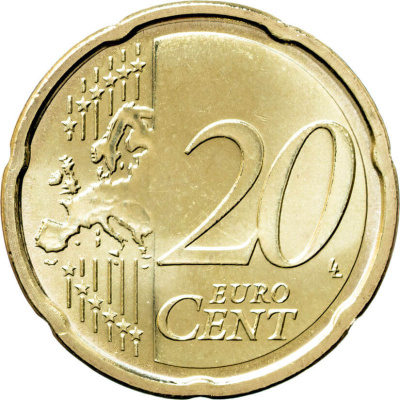 20 евроцентов Ватикан 20 евроцентов ( центов ) 2023 фото из магазина евромонета.рф 1