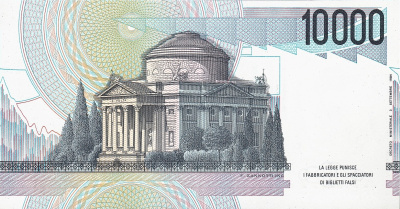 Италия 10000 лир 1984  фото из магазина евромонета.рф 1