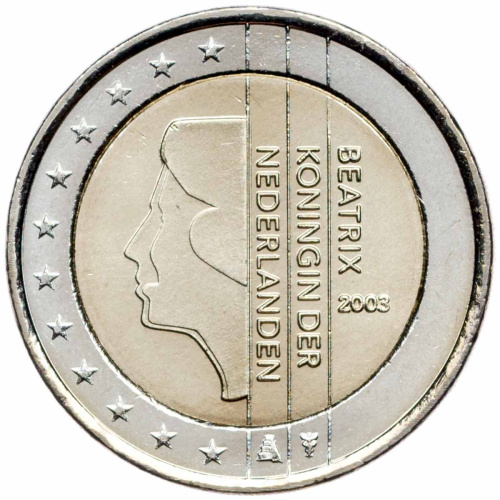 Нидерланды 2 евро 2003 регулярная