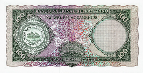 Банкноты Мозамбик Мозамбик 100 эскудо 1961 фото из магазина евромонета.рф
