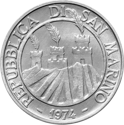 Сан Марино 10 лир 1974  фото из магазина евромонета.рф 1
