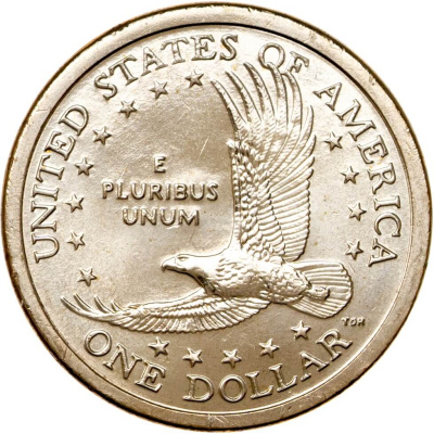 США 1 доллар 2005 Сакагавея. Парящий орел. D  фото из магазина евромонета.рф 1