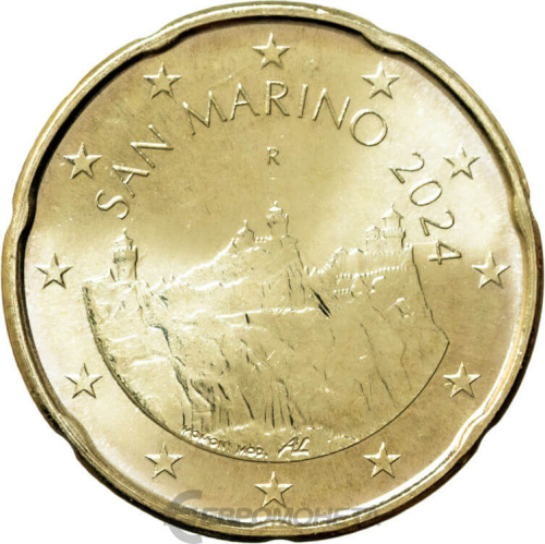 Сан Марино 20 евроцентов ( центов ) 2024
